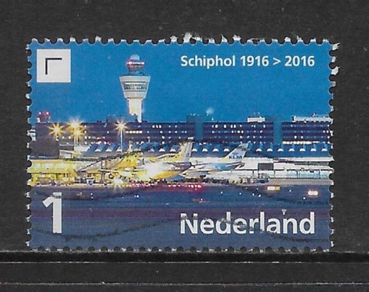 2016, Schiphol, Platform bij avond [3451] (K0414), Postzegels en Munten, Postzegels | Nederland, Ophalen of Verzenden