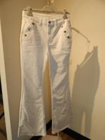 Studio Anneloes witte broek flared fit knopen lijst S/M