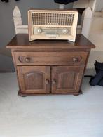 Vintage Houten Kastje met Lade en Deurtjes, Vintage, 25 tot 50 cm, Met deur(en), Gebruikt