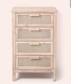 Xenos Webbing ladekast Bandung, Huis en Inrichting, Kasten | Ladekasten, Ophalen, 50 tot 100 cm, Zo goed als nieuw, Minder dan 100 cm