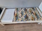 Houten bed wit inclusief lattenbodem, Kinderen en Baby's, Kinderkamer | Bedden, Ophalen, 85 tot 100 cm, Gebruikt, Matras