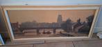 Oud schilderij stadsgezicht, Ophalen