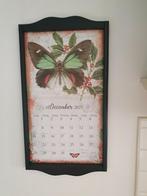 Kalender omlijsting hout, zwarte kleurig, Ophalen, Minder dan 50 cm, Zo goed als nieuw, Schilderij