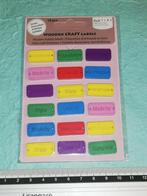 Kleine houten hobby labels - Knutselen / Creatief, Ophalen of Verzenden, Nieuw, Materiaal
