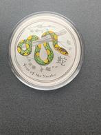 2 stuks lunar II coloured snake zilveren munten, Postzegels en Munten, Munten | Oceanië, Ophalen of Verzenden, Setje, Zilver