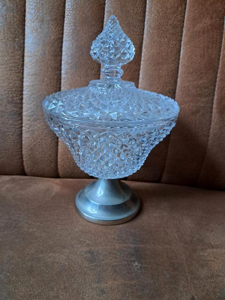 Kristallen Bonbonnière met Deksel, Antiek en Kunst, Antiek | Glas en Kristal, Ophalen