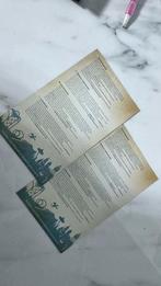 Efteling Kaaetjes verkoop, Twee personen, Ticket of Toegangskaart