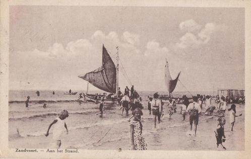 zandvoort aan strand  1930 vliegers enz, Verzamelen, Ansichtkaarten | Nederland, Noord-Holland, 1960 tot 1980, Ophalen of Verzenden