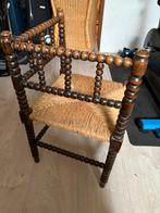 vintage hoekstoel met een rieten zitting, Antiek en Kunst, Ophalen