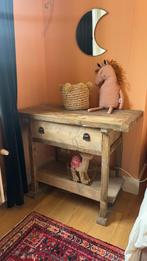 Commode / side table oud hout | Huisje Sfeer, Ophalen, 100 tot 150 cm, Zo goed als nieuw, Rechthoekig