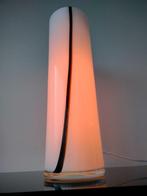 Italië Glas Lamp Tafellamp Wit Opalino Vetro Zwart 1990, Huis en Inrichting, Lampen | Tafellampen, Ophalen of Verzenden, Glas