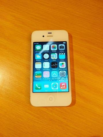 Apple iPhone 4 Wit (A1332) 8GB in mooie staat beschikbaar voor biedingen