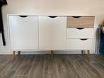 Wit/ eiken dressoir, Huis en Inrichting, Ophalen, Gebruikt