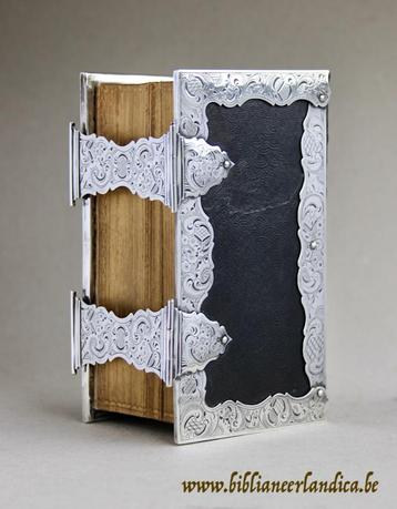 Antieke BIJBEL STATENBIJBEL Biblia (1852) Zilver SCHOONHOVEN beschikbaar voor biedingen