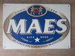 Maes Bier 20x30 cm Reclamebord, Verzamelen, Biermerken, Ophalen of Verzenden, Nieuw, Reclamebord, Plaat of Schild, Overige merken