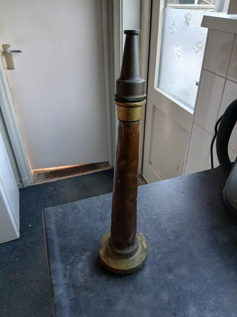 Oude Koperen Brandweer Spuit, Antiek en Kunst, Antiek | Koper en Brons, Ophalen of Verzenden, Koper