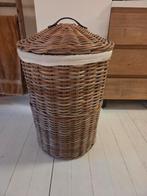 Grote rieten wasmand, Ophalen, Zo goed als nieuw, Rond, Riet