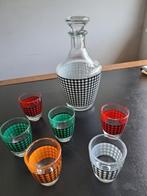 Vintage karaf met glaasjes, Antiek en Kunst, Curiosa en Brocante, Ophalen