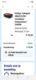 Tafelgrill Philips, Tickets en Kaartjes, Eén persoon, Overige soorten, Overige typen