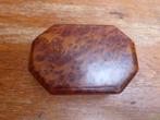 Vintage houten doosje in thuya hout, Ophalen of Verzenden