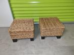 Rotan krukjes stoeltjes tafeltjes poefjes retro 15 e.p.st, Riet of Rotan, Minder dan 50 cm, Gebruikt, Minder dan 50 cm