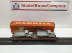 Marklin Ho 4515 platte 4 Assen bakwagon & 2 x Mercedes truck, Wisselstroom, Wagon, Ophalen of Verzenden, Zo goed als nieuw
