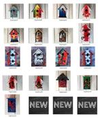 Vogelhuisjes kunstenaar Henk Veen, Ophalen of Verzenden