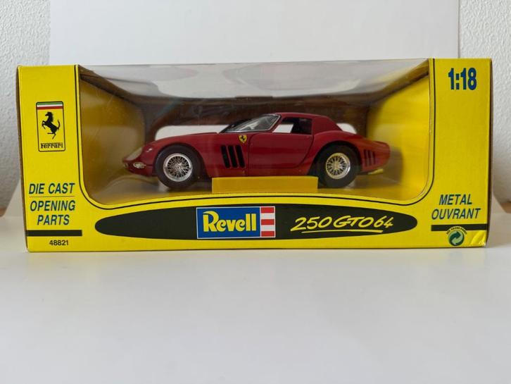 Revell Jouef Evolution: Ferrari 250 GTO 1964, Hobby en Vrije tijd, Modelauto's | 1:18, Zo goed als nieuw, Auto, Revell, Ophalen of Verzenden