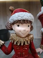 Prachtig mooi kerst 2 elfen sfeervol decoratie etalage beeld, Ophalen, Zo goed als nieuw