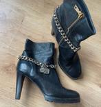 Moschino laarsjes leer 41, Verzenden, Zo goed als nieuw, Zwart