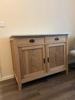 Vintage Meidenkast met Marmeren Blad, Ophalen, Gebruikt, 50 tot 100 cm, Grenenhout