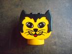 Lego Duplo Figure Head Animal Cat (zie foto's) 2, Ophalen of Verzenden, Gebruikt, Losse stenen, Duplo