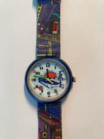 Flik Flak Kinderhorloge Vliegtuig ZGAN, Ophalen of Verzenden, Zo goed als nieuw, Blauw, Jongen of Meisje