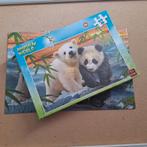 King puzzel Animal World 99 stukjes IJsbeer Panda, Ophalen of Verzenden, Meer dan 50 stukjes, Zo goed als nieuw