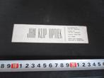 sticker maassluis JAN KLIP OPTIEK, Verzamelen, Ophalen, Zo goed als nieuw