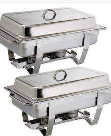 Chafing Dish met Inzetbakken - 56 Stuks, Zakelijke goederen, Horeca | Keukenapparatuur, Transport en Opslag, Gebruikt, Ophalen