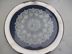 chic draaiplateau  32 cm met brede verzilverde rand, Antiek en Kunst, Ophalen of Verzenden