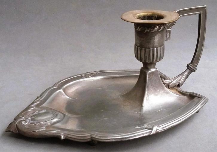 Om 1900 - 1920 AT Nouveau Jugendstil Kandelaar Blaker, Antiek en Kunst, Antiek | Kandelaars, Koper of Brons, Ophalen of Verzenden