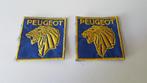 2x vintage N.O.S. Peugeot logo borduur patches, Ophalen of Verzenden, Nieuw, Auto's
