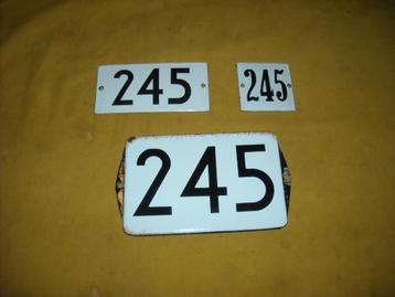 oud emaille huisnummer 245 ook 246 247 248 249 250 251 252 6 beschikbaar voor biedingen