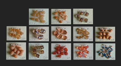 GLASKRALEN VOOR SIERADEN ZALM, Hobby en Vrije tijd, Kralen en Sieraden maken, Nieuw, Kraal, Ophalen of Verzenden