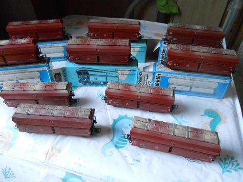 Märklin 4626  10 x  Kkts,  zelflossers met klapdeksels, Hobby en Vrije tijd, Modeltreinen | H0, Zo goed als nieuw, Treinset, Wisselstroom