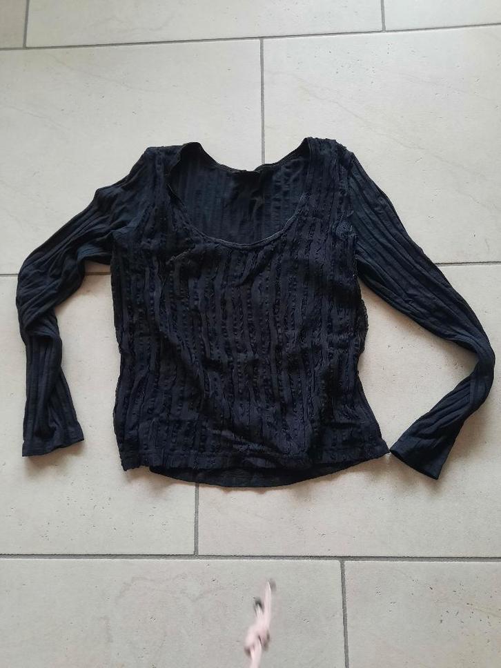 zwarte longsleeve Expresso, Kleding | Dames, Tops, Zo goed als nieuw, Maat 38/40 (M), Zwart, Lange mouw, Ophalen of Verzenden