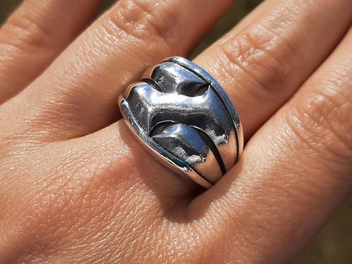 Vanoli - 925 zilver design ring voor heren maat 21,5, Sieraden, Tassen en Uiterlijk, Ringen, Nieuw, Heer, 20 of groter, Zilver