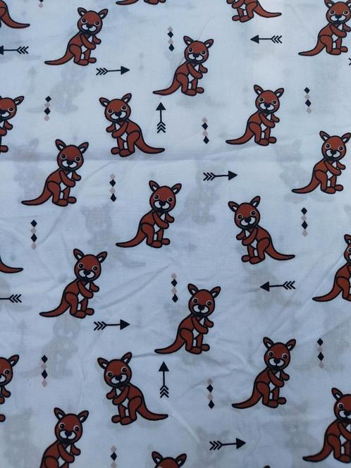Kangeroe 100% katoen, Hobby en Vrije tijd, Stoffen en Lappen, Nieuw, Katoen, 120 cm of meer, 30 tot 200 cm, Ophalen of Verzenden
