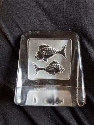 Nybro Zweden kristal glas vissen vintage onbeschadigd 9cm hg beschikbaar voor biedingen
