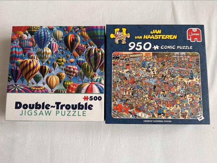 2 puzzels, Hobby en Vrije tijd, Denksport en Puzzels, Zo goed als nieuw, Legpuzzel, 500 t/m 1500 stukjes, Ophalen of Verzenden