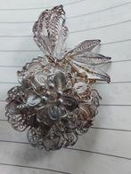 Zilveren Filigrain Broche - 800 Zilver, 6cm, Ophalen of Verzenden