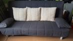 3 zits Slaapbank Ikea z.g.a.n. / Antraciet / 1.40x2.00 m, Huis en Inrichting, Ophalen, Tweepersoons, 140 cm, Zo goed als nieuw