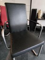 6 Eetkamerstoelen KFF, Ophalen, Gebruikt, Leer, Modern